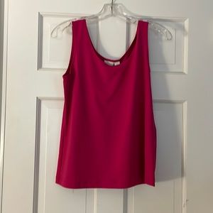 Chico’s microfiber raspberry rush color tank top size 1 brand new